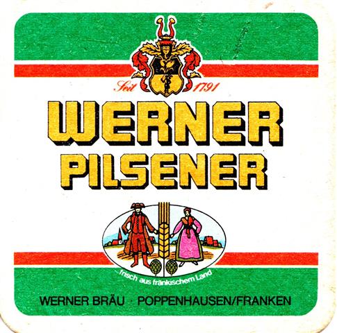 poppenhausen sw-by werner bierwoche 1a (quad185-unten poppenhausen franken)